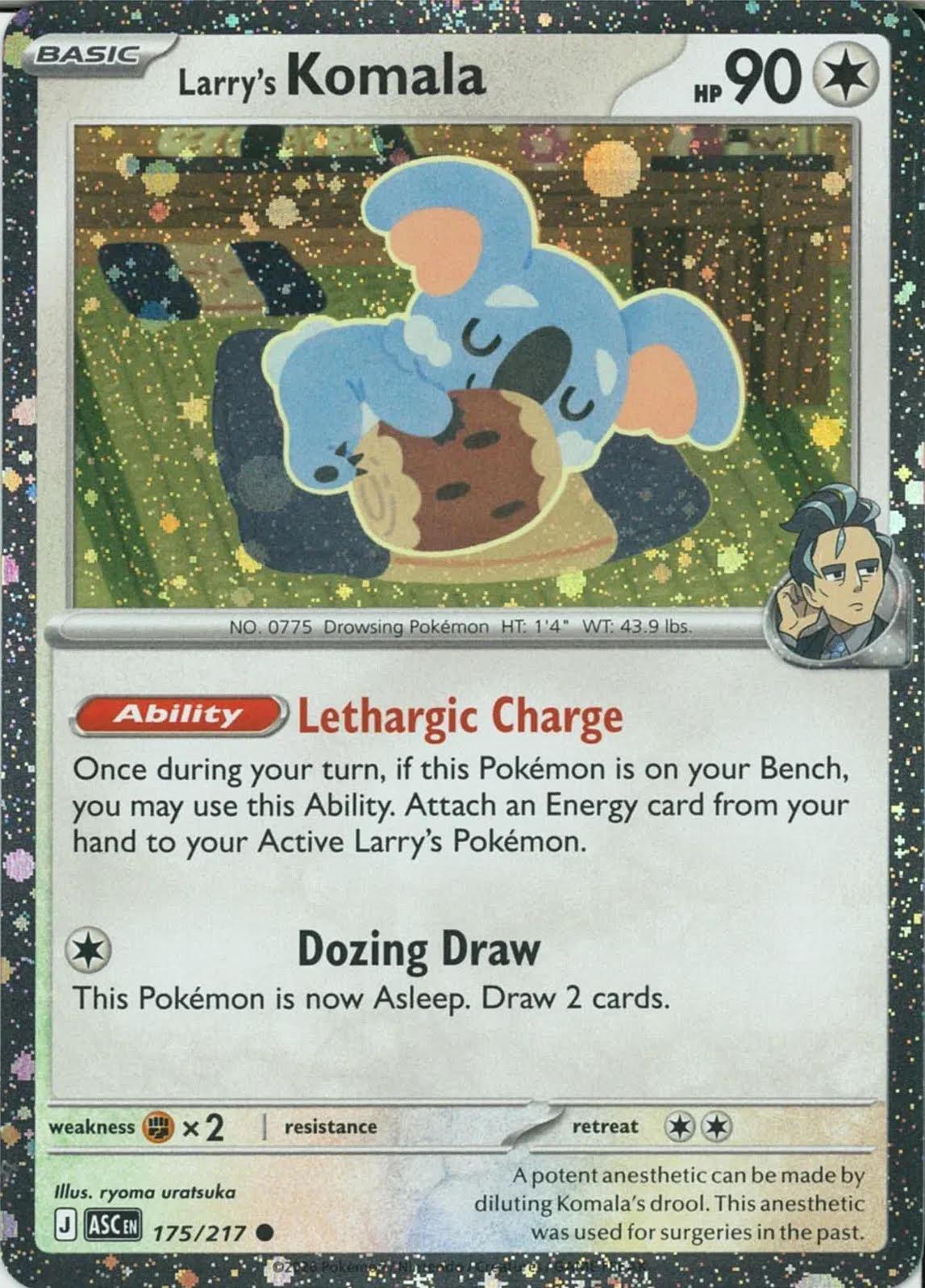 Ascended Heroes Larry's Komala [Cosmos-Holo] Pokémon card